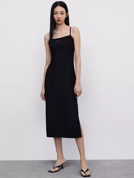 Ribbed Sheath Midi Dress - image 4