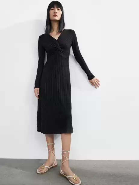 Twisted Front Midi Dress - image 4