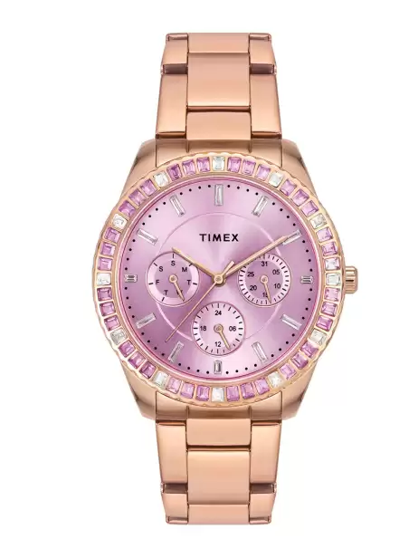Women Stainless Steel Straps Multi Function Watch