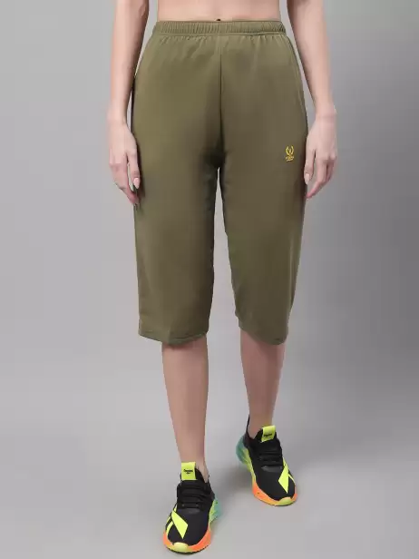 Women Solid Cotton Capris - image 4