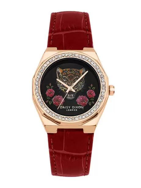 Women Leather Straps Watch - image 4