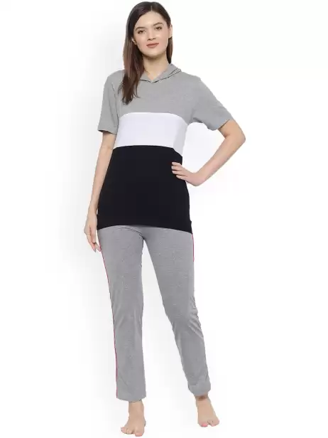 Women Colourblocked Night Suit - image 4