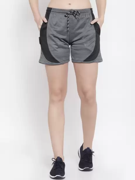 Women Colourblocked Gym Shorts - image 4
