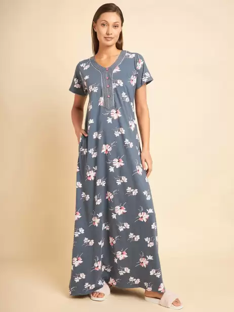 Pure Cotton Maxi Nightdress - image 4