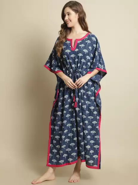 Printed Pure Cotton Nightdress - image 4