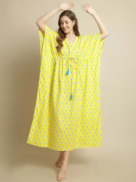Printed Pure Cotton Nightdress - image 4