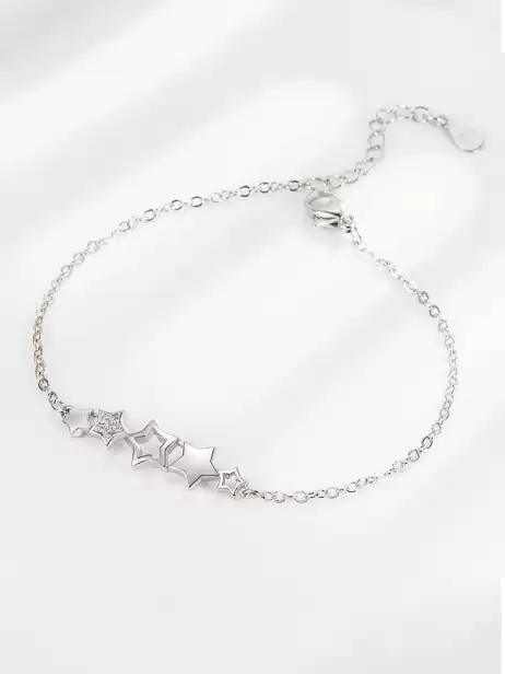 Women Silver-Plated Bracelet - image 4