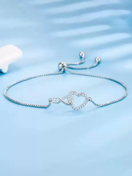 Women Silver-Plated Bracelet - image 4