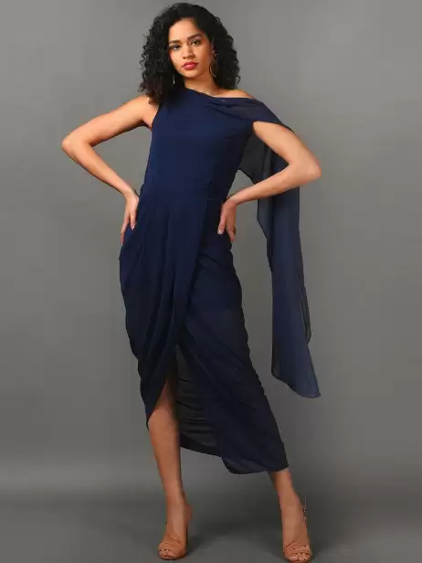 Georgette Sheath Midi Dress - image 4