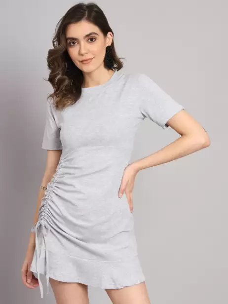 Ruched Sheath Mini Dress - image 4