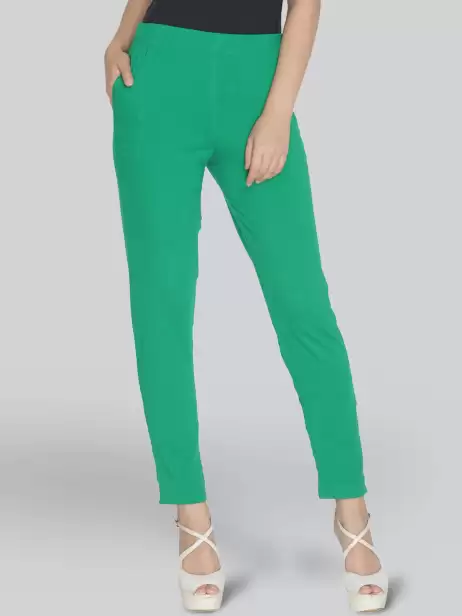 Women Mid-Rise Plain Trousers - image 4