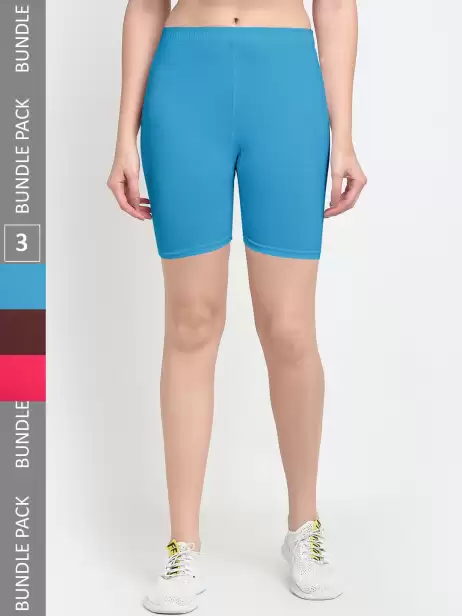 Women Pack Of 3 Sports Shorts - image 4