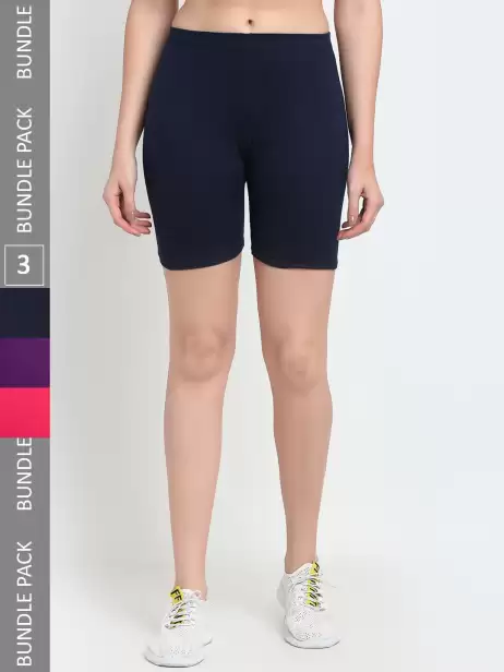 Women Pack Of 3 Yoga Shorts - image 4