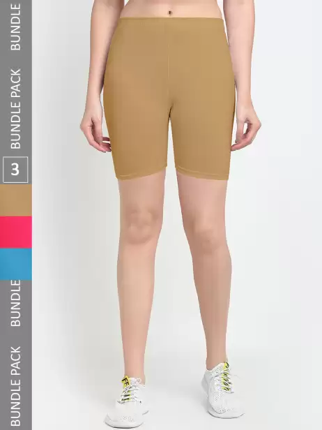 Women Pack Of 3 Yoga Shorts - image 4