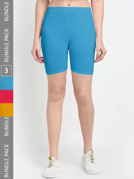 Women Pack Of 3 Sports Shorts - image 4