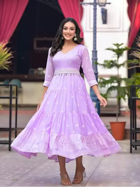 Fit & Flare Midi Cold-Shoulder Dress - image 4