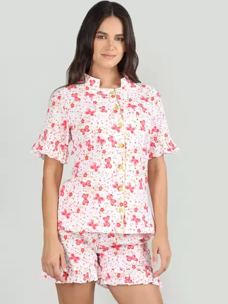 Women Floral Print Night suit - image 4