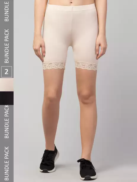 Women Pack Of 2 Cycling Shorts - image 4