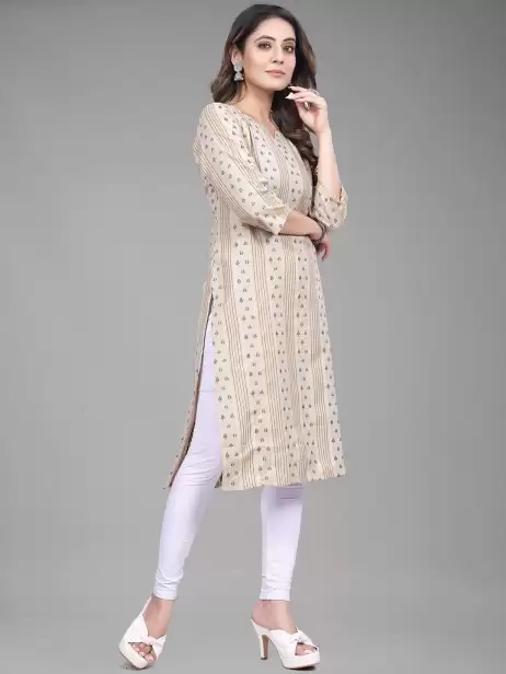 Women Geometric Printed Kurta - image 4