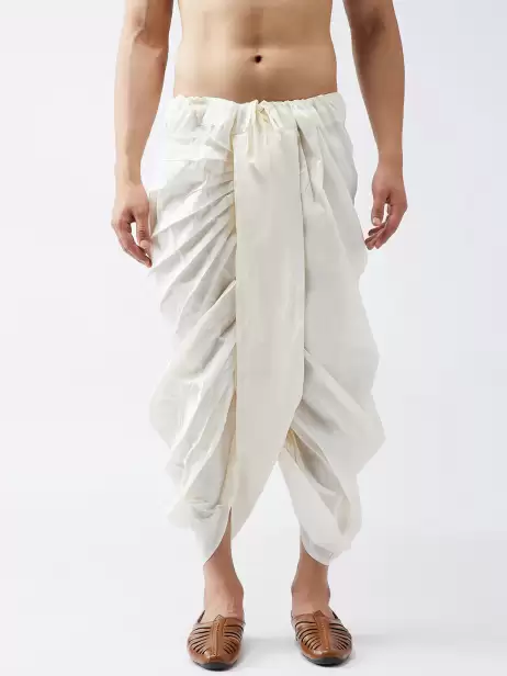 Men Solid Dhoti - image 4