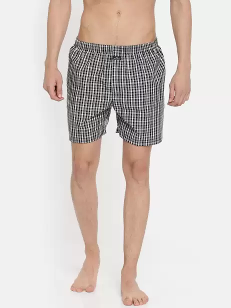 Men Checked Pure Cotton Boxers - image 4