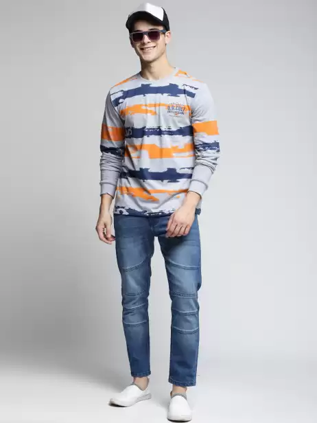 Printed Round Neck Pure Cotton T-shirt - image 4