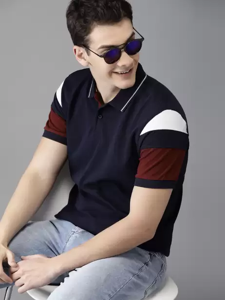 Polo Collar Cotton Pure Cotton T-shirt - image 4