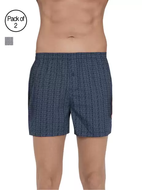 Men Pack of 2 Printed Pure Cotton boxers - image 4