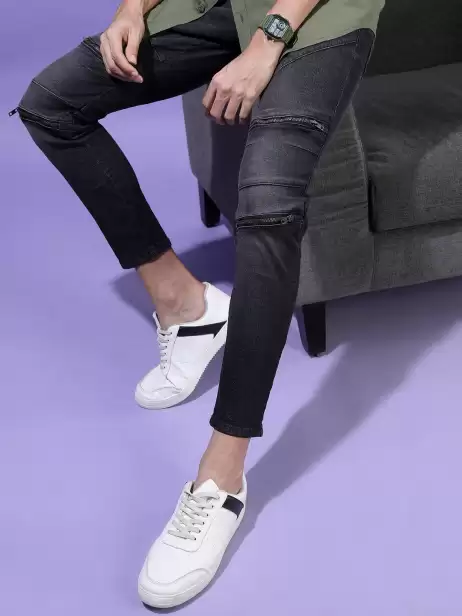 Men Tapered Fit Jeans - image 4