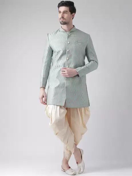 Men Sherwani With Dhoti Pants - image 4