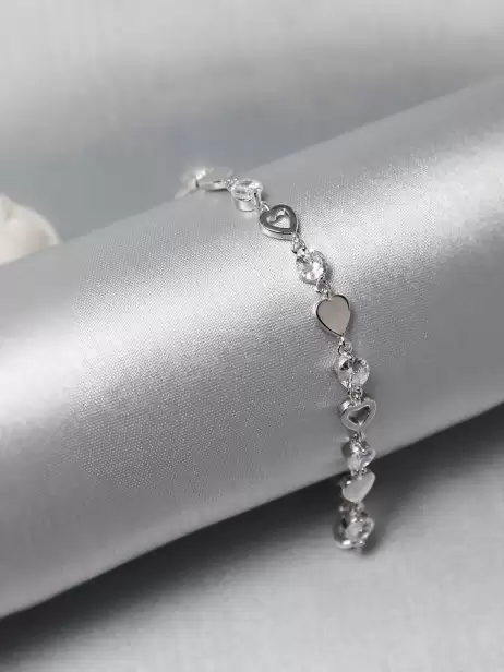 Women Rhodium-Plated Bracelet - image 4