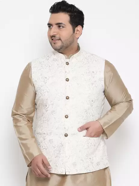 Men Printed Woven Nehru Jacket - image 4