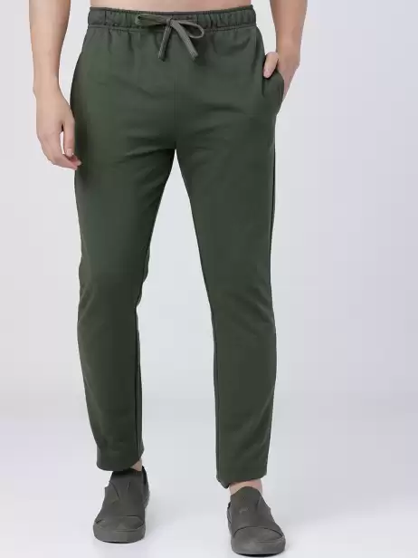 Men Solid Slim-Fit Track Pants - image 4