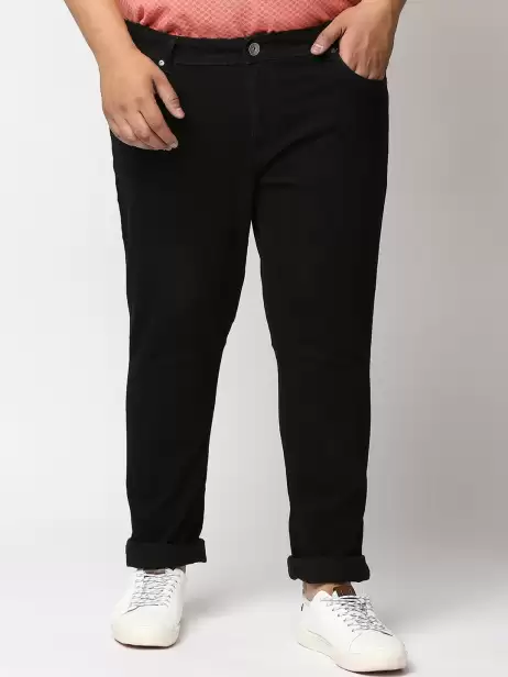 Men Plus Size Regular  Jeans - image 4