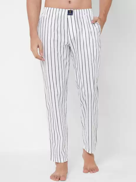 Men Striped Pure Cotton Lounge Pants - image 4