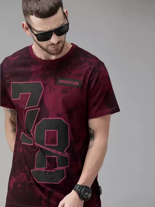 Printed Round Neck Pure Cotton T-shirt - image 5