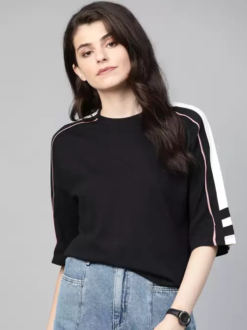 Relaxed Fit Round Neck T-shirt - image 5