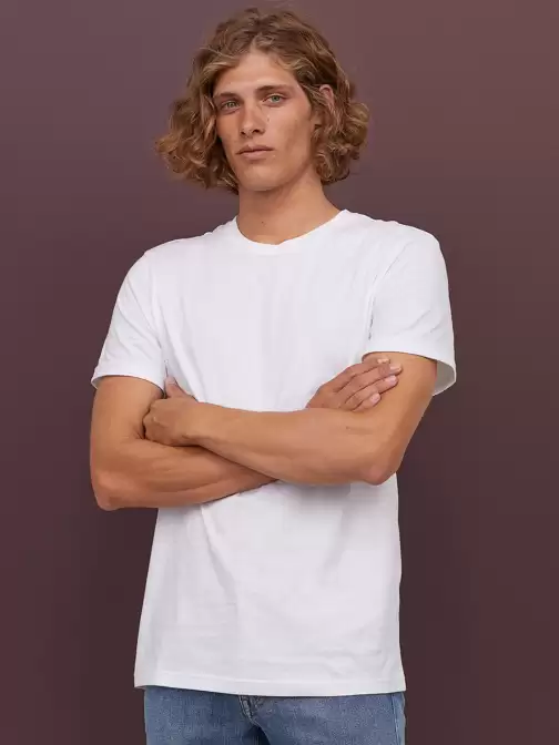 Cotton Pure Cotton T-shirt Regular Fit - image 5