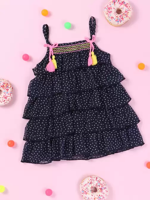 Girls Printed A-Line Dress - image 5