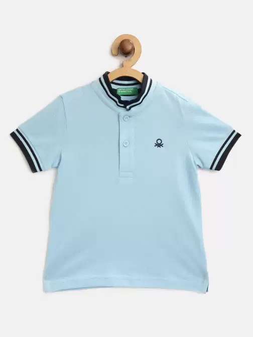 Boys Solid Polo Collar T-shirt - image 5