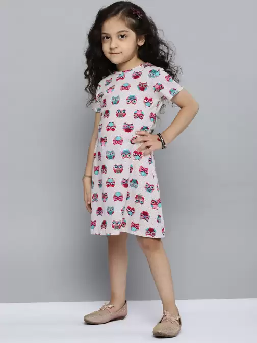 Girls Owl Print Nightdress - image 5