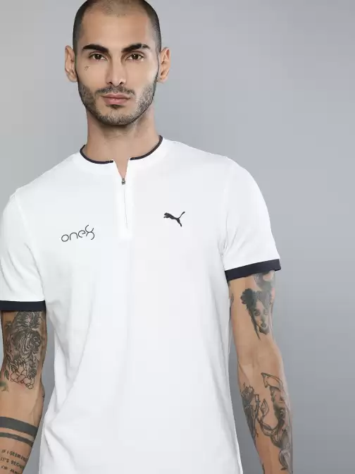 Printed Henley Neck T-shirt - image 5