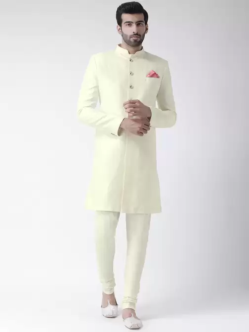 Men Printed Sherwani Set - image 5