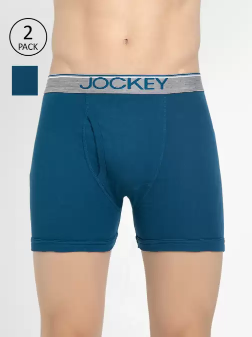 Men Pack Of 2 Assorted Pure Cotton Boxer Briefs - image 5