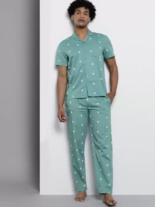 Men Pure Cotton Night Suit - image 5