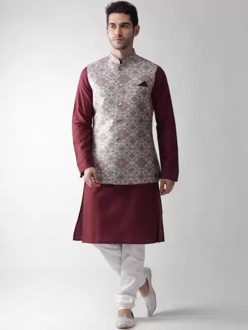 Men Kurta with Churidar - image 5