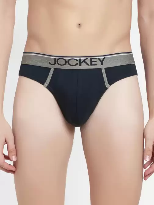 Men Solid Combed Cotton Basic Briefs - image 5