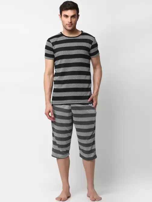 Men Pure Cotton Night Suit - image 5
