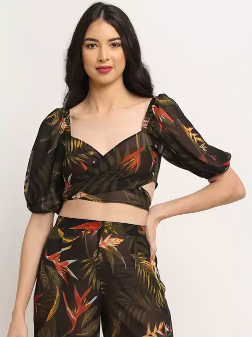 Women Printed Swim Top - image 5