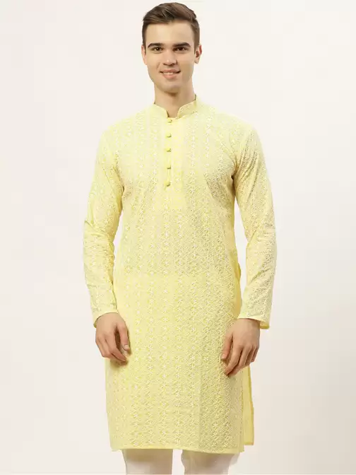 Men Embroidered Kurta - image 5